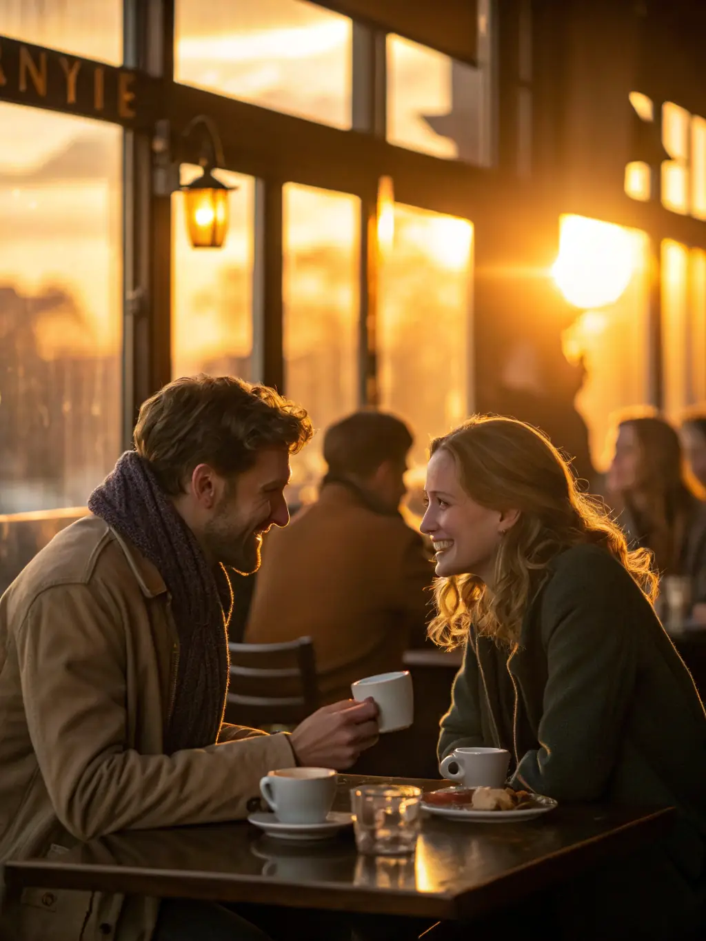 An image of two people having a deep conversation, symbolizing the intention behind Wendo's matching process.